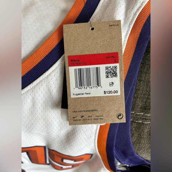 Nike Devin Booker Phoenix Suns Swingman Jersey Association Edition Men’s Sz: L - Picture 5 of 7
